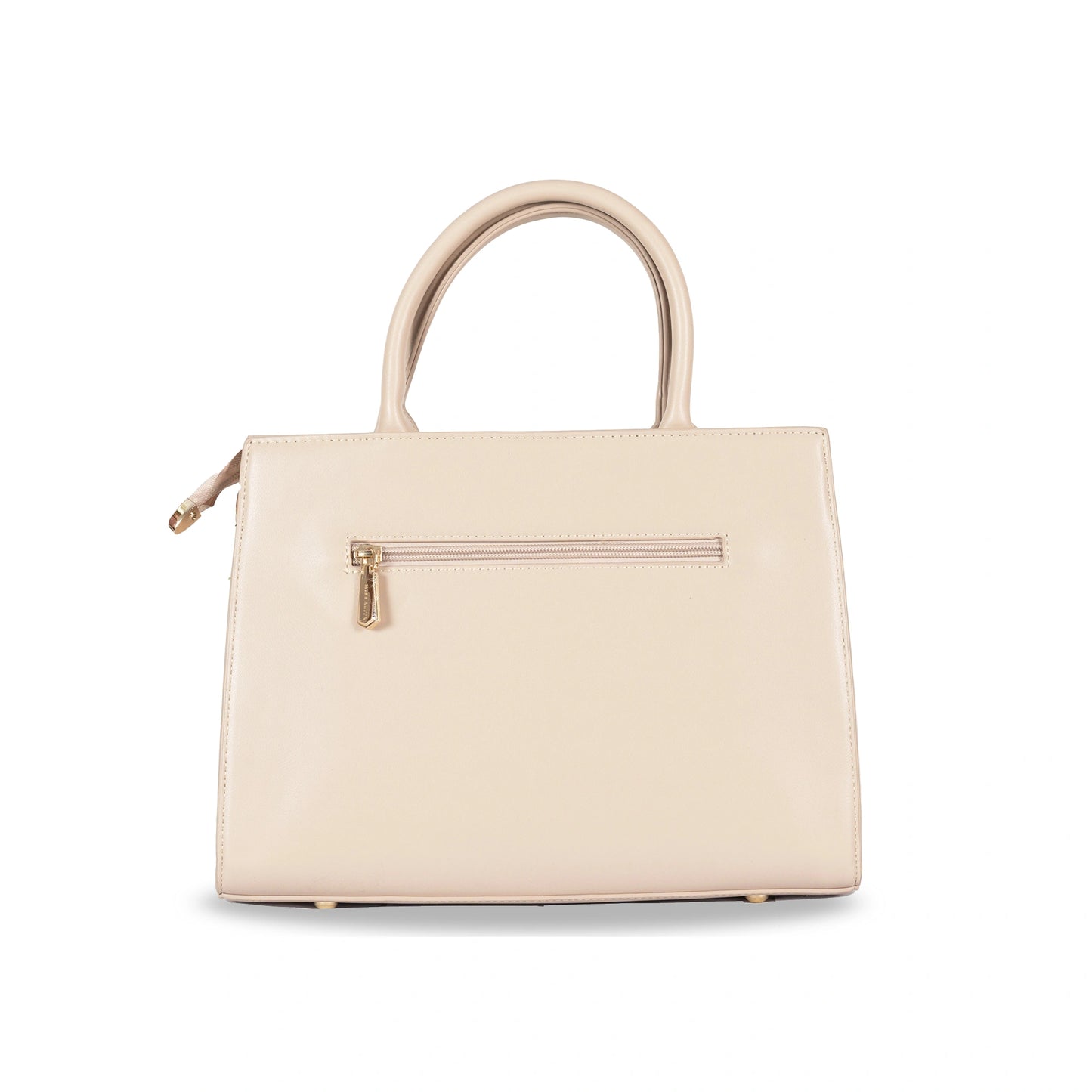 Dual-Use Faux Leather Bag β Vertical Stitch Design & Gold Hardware