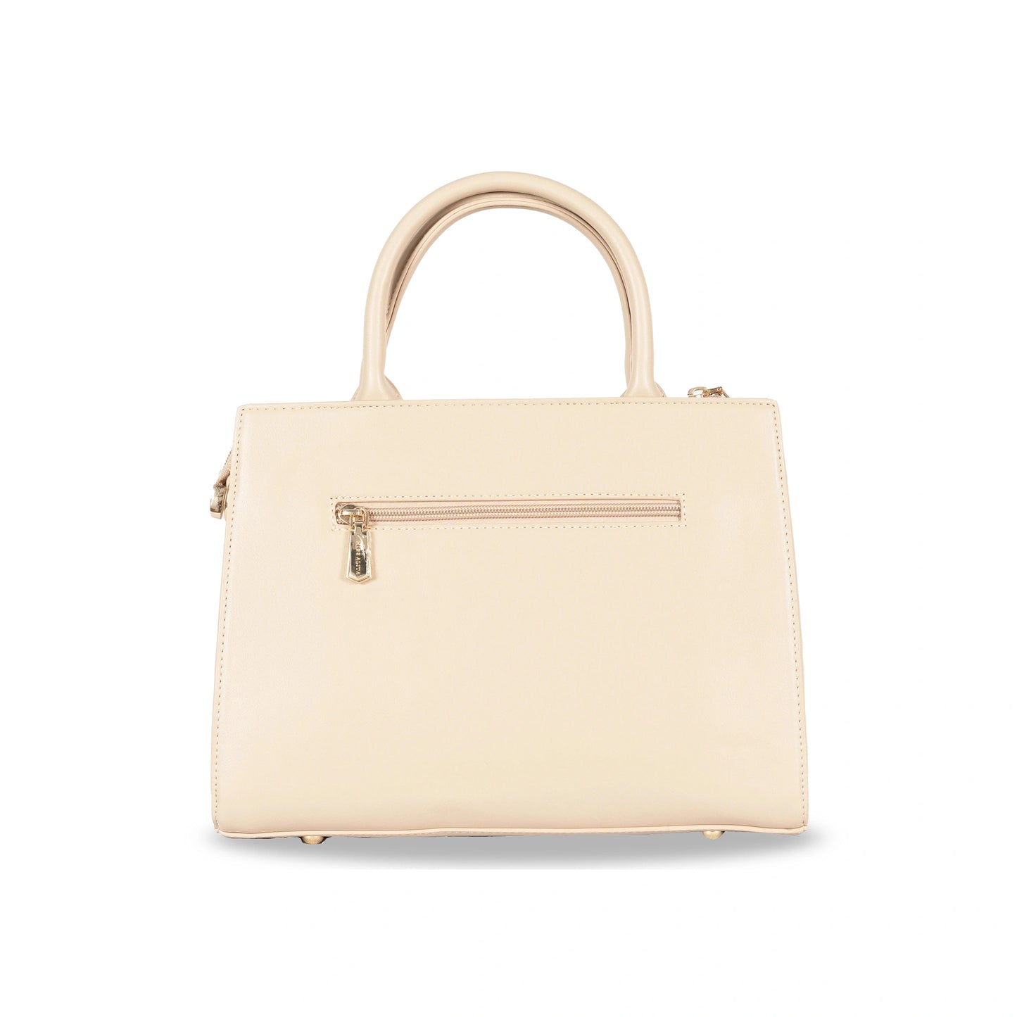 Dual-Use Faux Leather Bag β Vertical Stitch Design & Gold Hardware