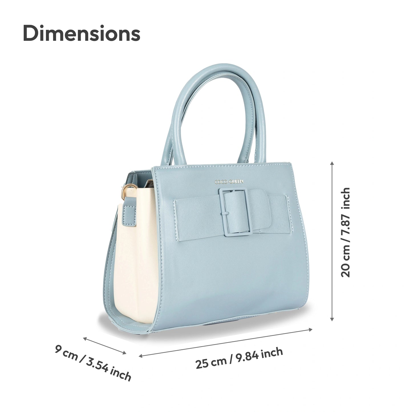 Elegant Foam-Finish Faux Leather Hand & Sling Bag with Scarf Accent & Gold Detailing