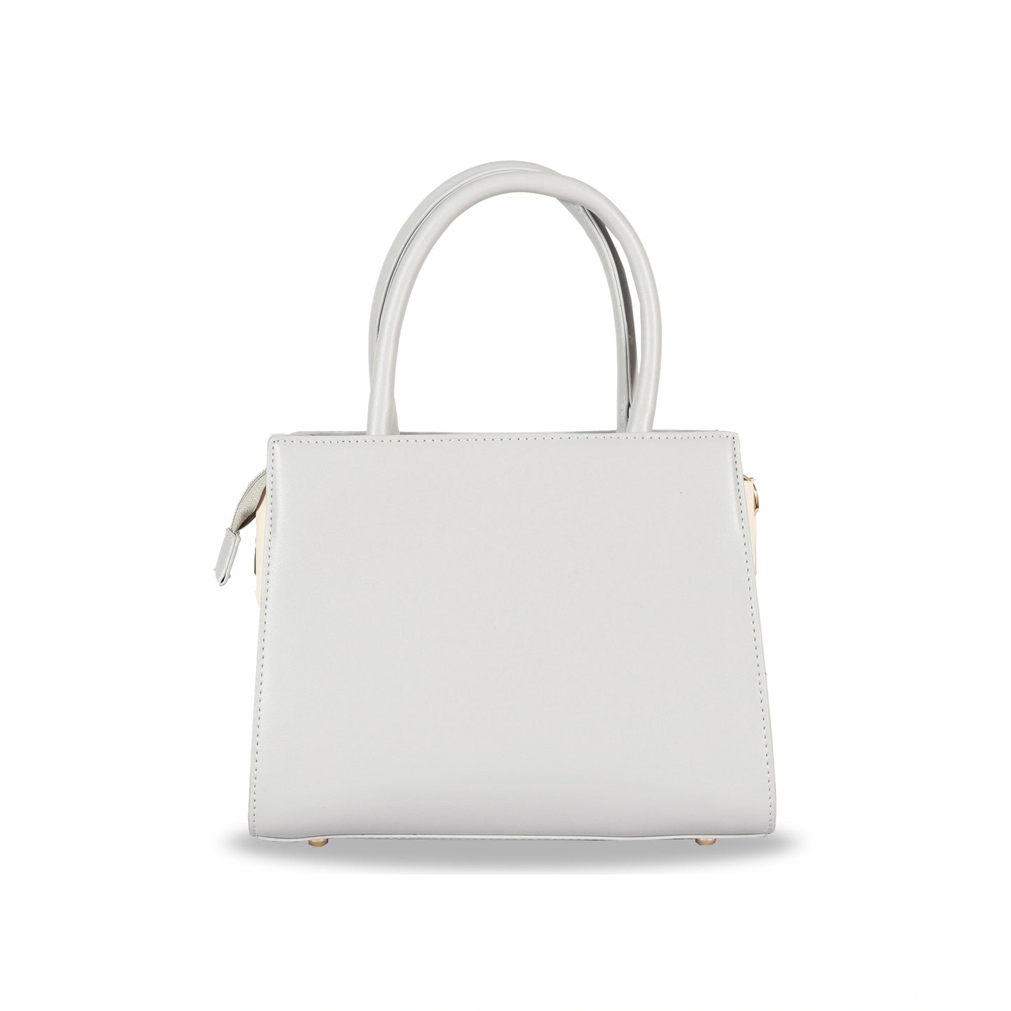 Elegant Foam-Finish Faux Leather Hand & Sling Bag with Scarf Accent & Gold Detailing