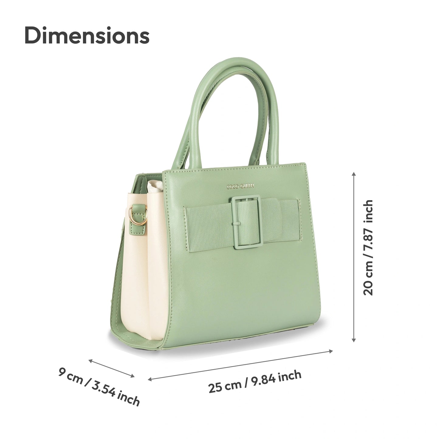 Elegant Foam-Finish Faux Leather Hand & Sling Bag with Scarf Accent & Gold Detailing
