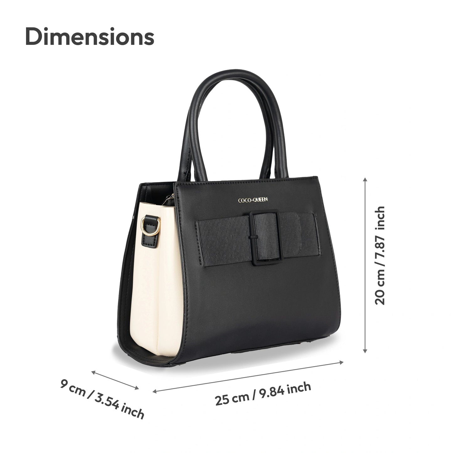 Elegant Foam-Finish Faux Leather Hand & Sling Bag with Scarf Accent & Gold Detailing