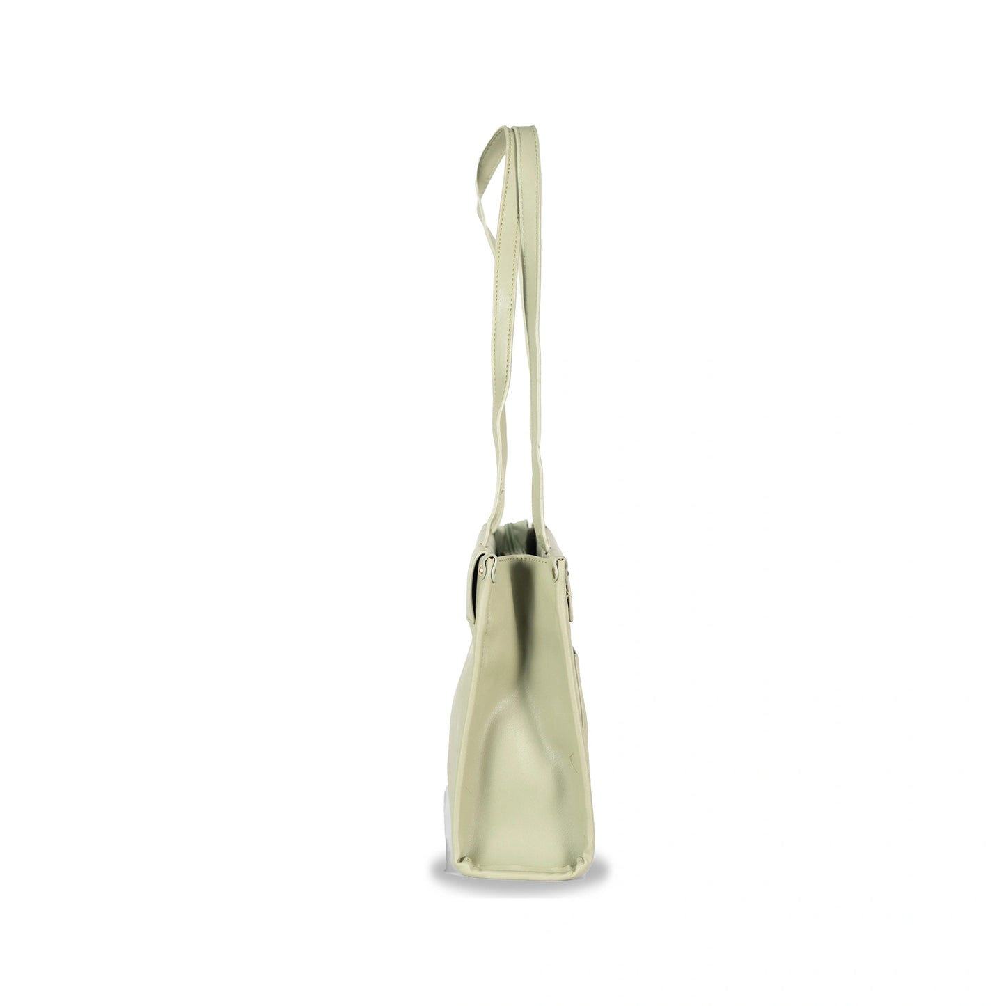 Convertible Faux Leather Hand & Sling Bag β Front Pocket Design & Gold Accents