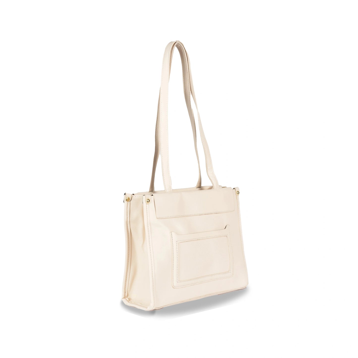 Convertible Faux Leather Hand & Sling Bag β Front Pocket Design & Gold Accents