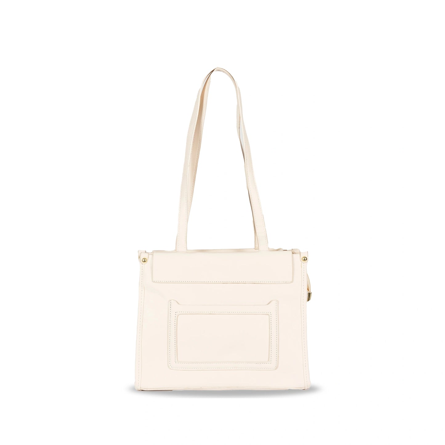 Convertible Faux Leather Hand & Sling Bag β Front Pocket Design & Gold Accents