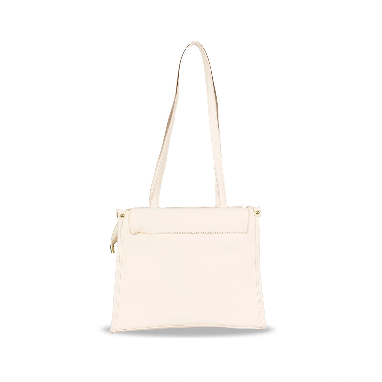 Convertible Faux Leather Hand & Sling Bag β Front Pocket Design & Gold Accents