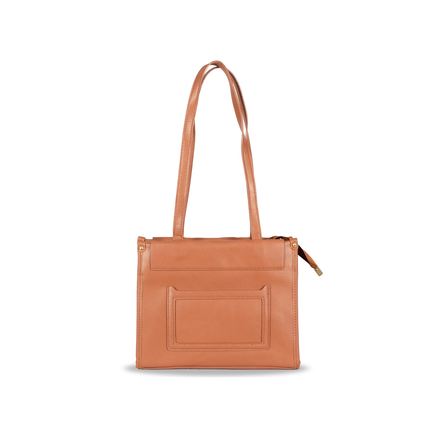 Convertible Faux Leather Hand & Sling Bag β Front Pocket Design & Gold Accents