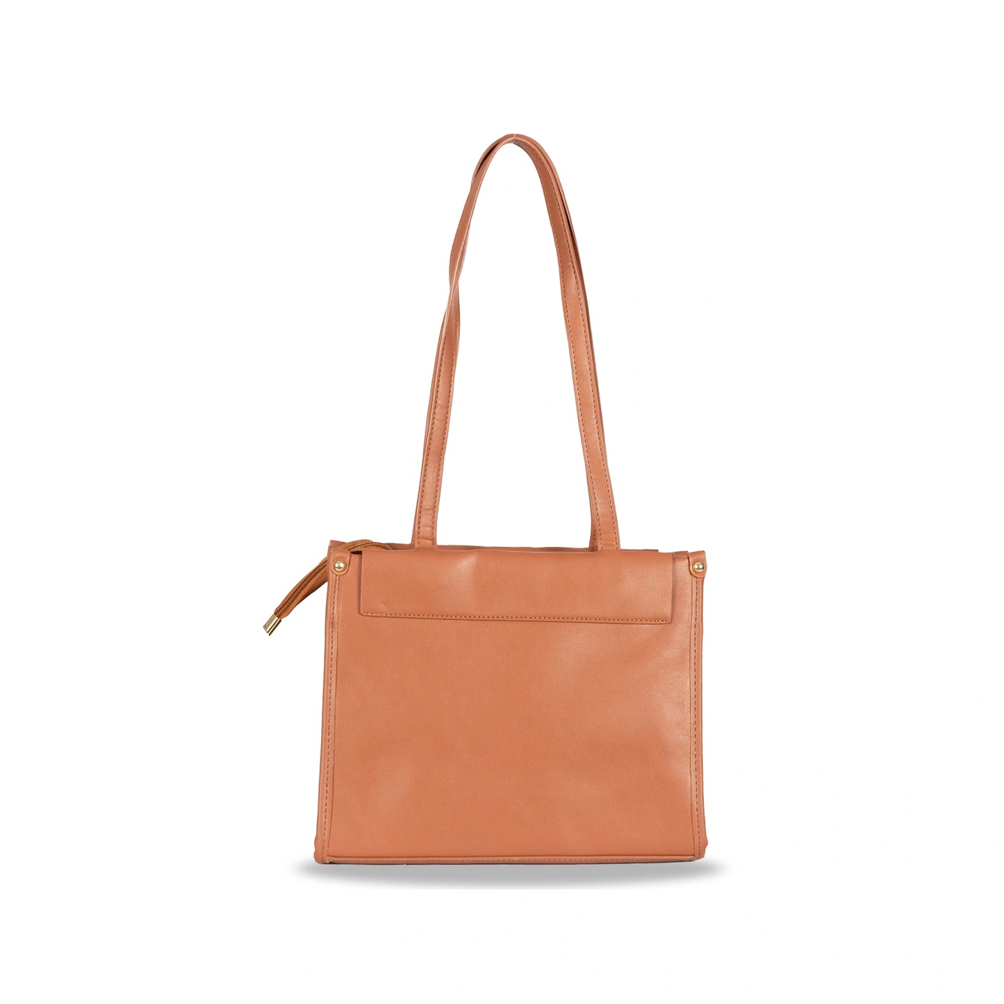 Convertible Faux Leather Hand & Sling Bag β Front Pocket Design & Gold Accents