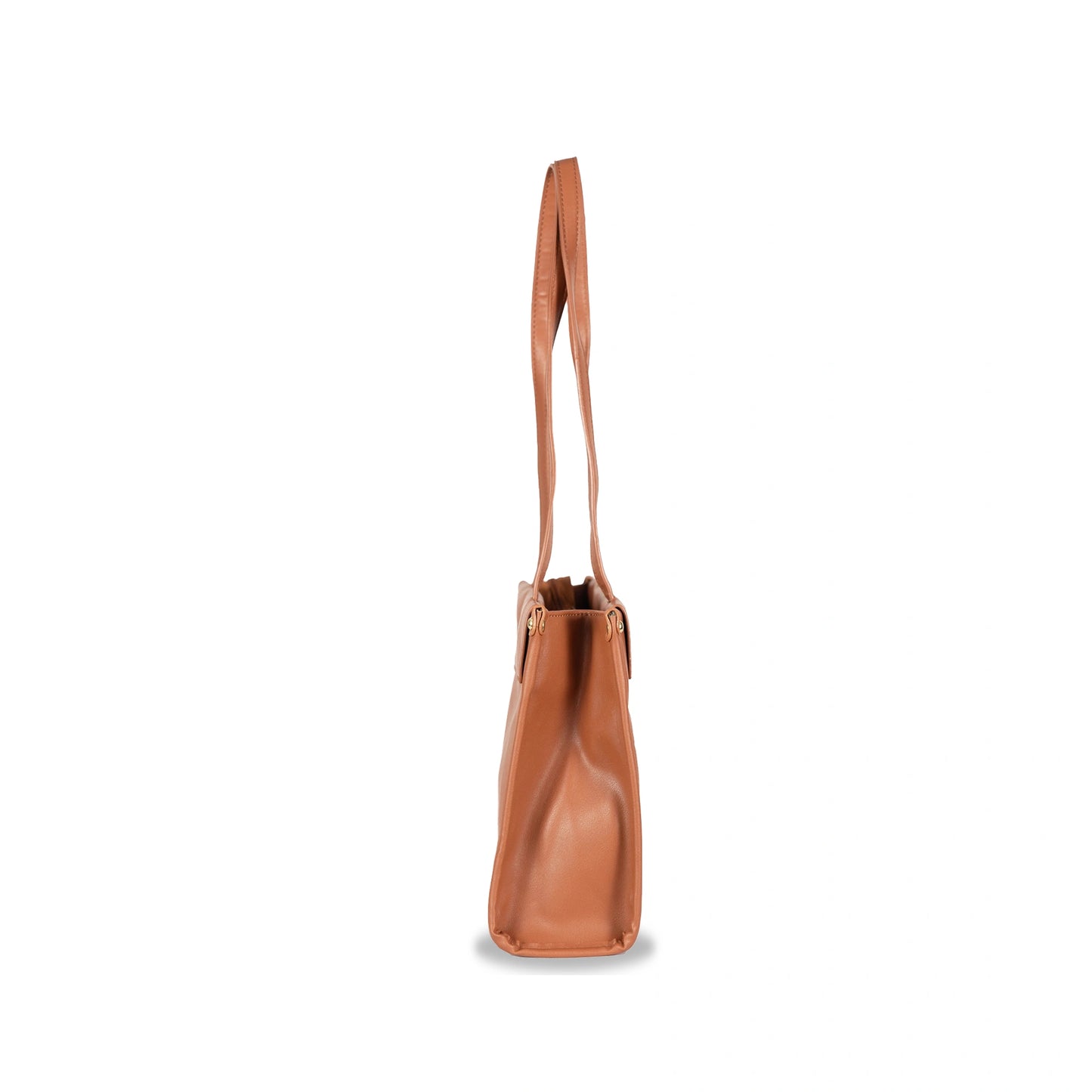 Convertible Faux Leather Hand & Sling Bag β Front Pocket Design & Gold Accents