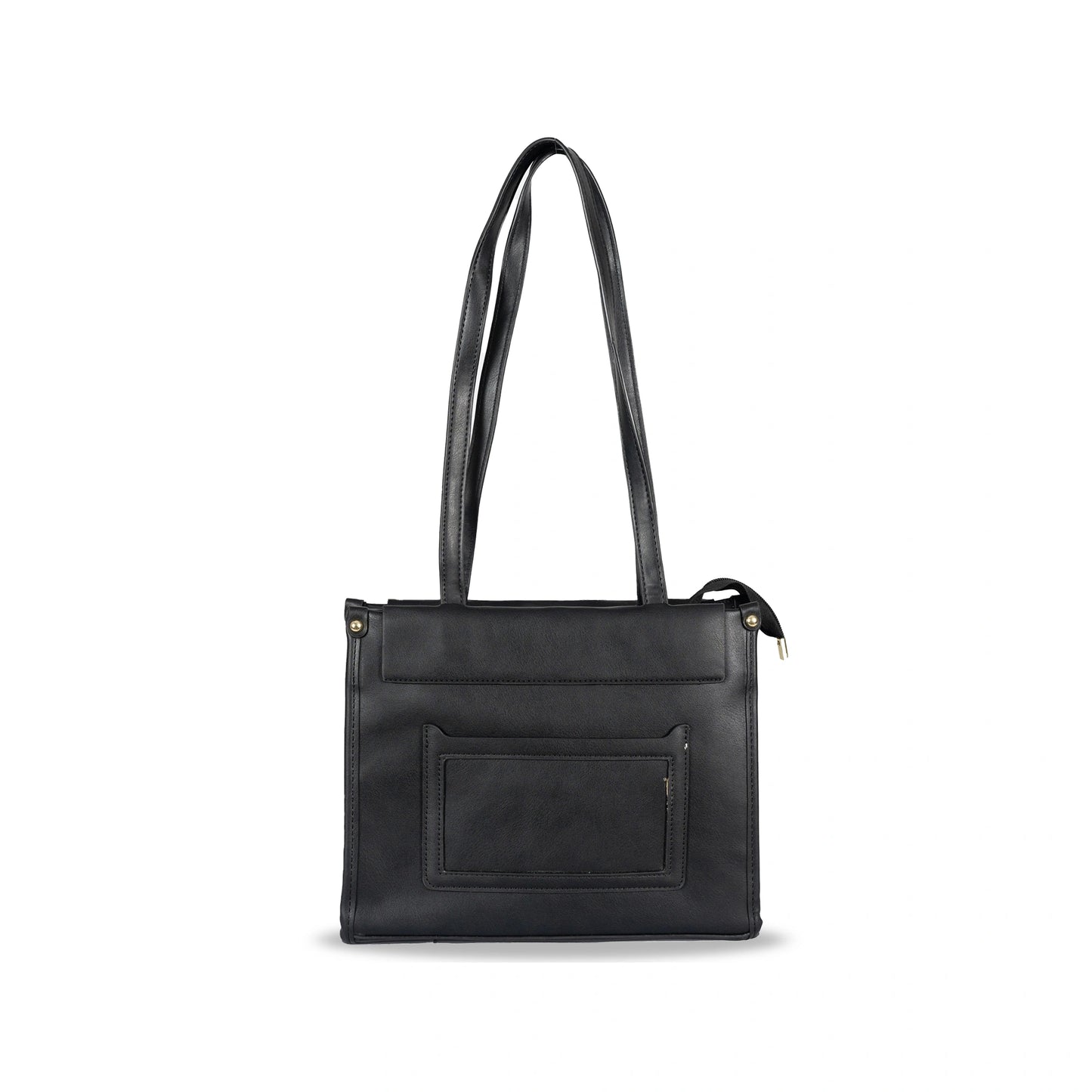 Convertible Faux Leather Hand & Sling Bag β Front Pocket Design & Gold Accents