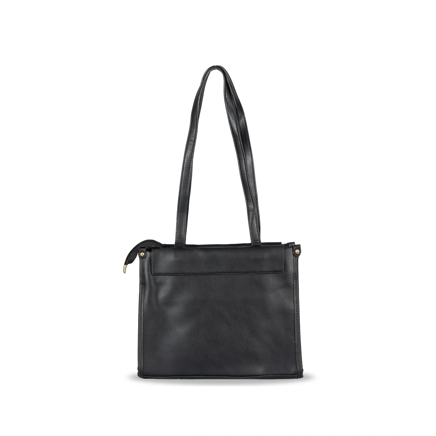 Convertible Faux Leather Hand & Sling Bag β Front Pocket Design & Gold Accents