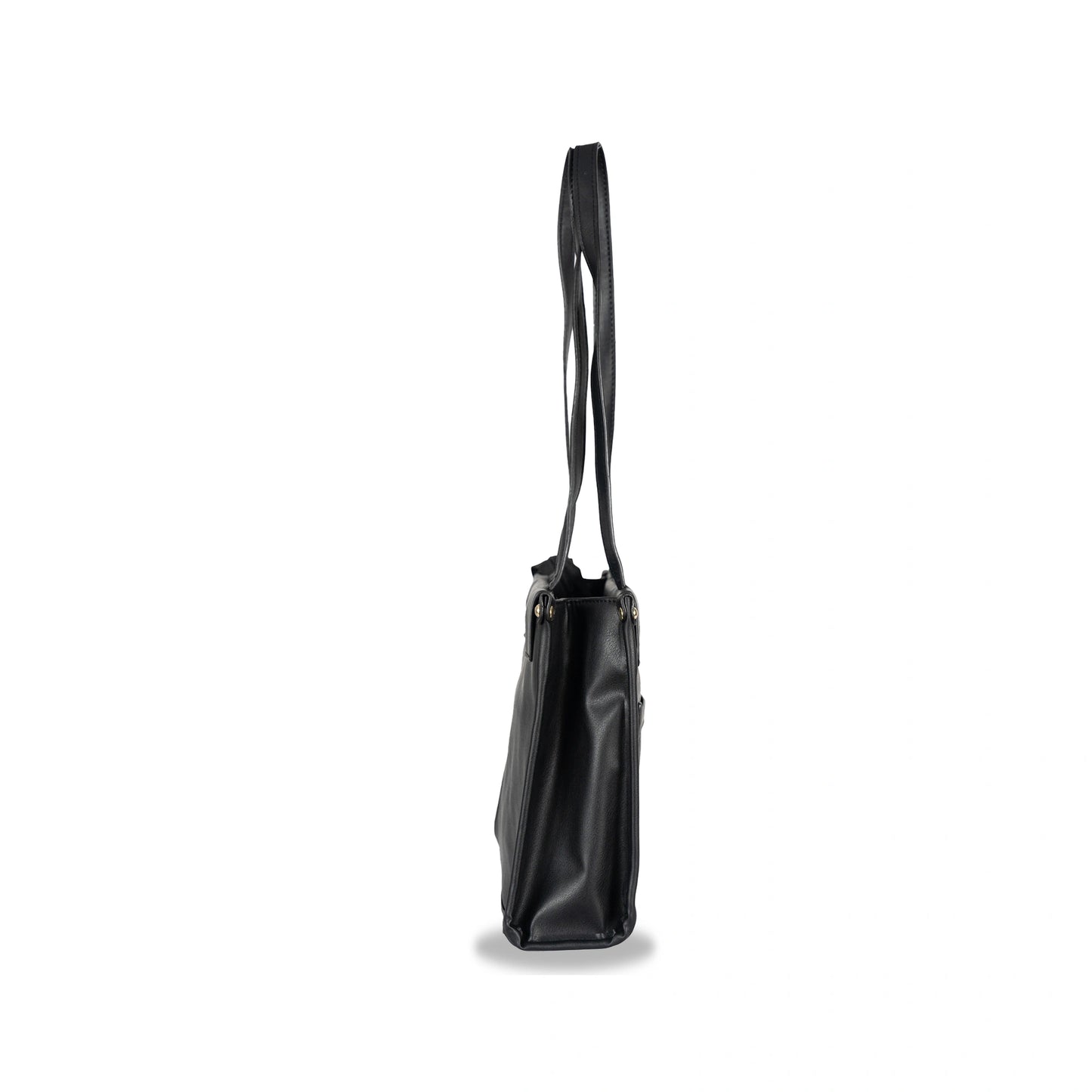 Convertible Faux Leather Hand & Sling Bag β Front Pocket Design & Gold Accents