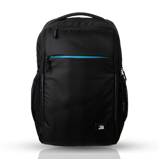 Byte Unisex Black T_ Blue Sleek Laptop Backpack
