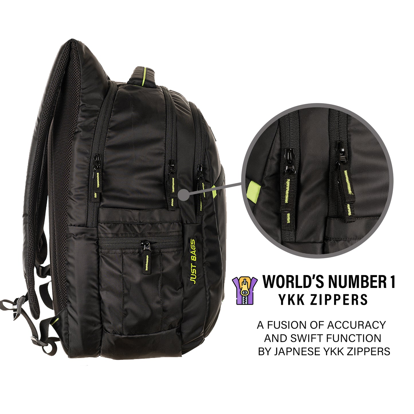 Space Pro Unisex Laptop Backpack (Black Green)