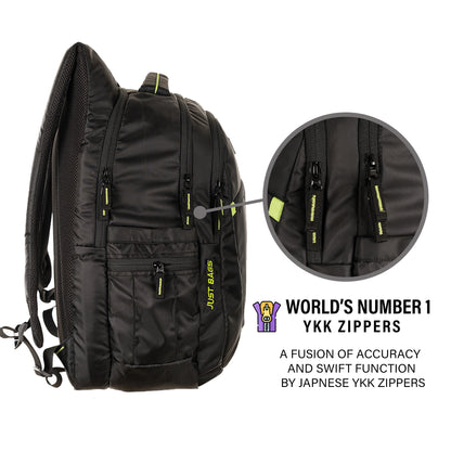 Space Pro Unisex Laptop Backpack (Black Green)