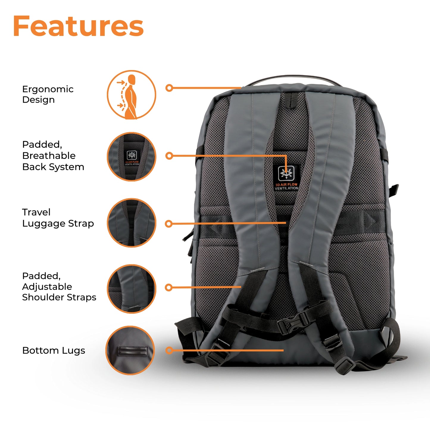 Laptop Backpack - Office, College, & Travel Essential