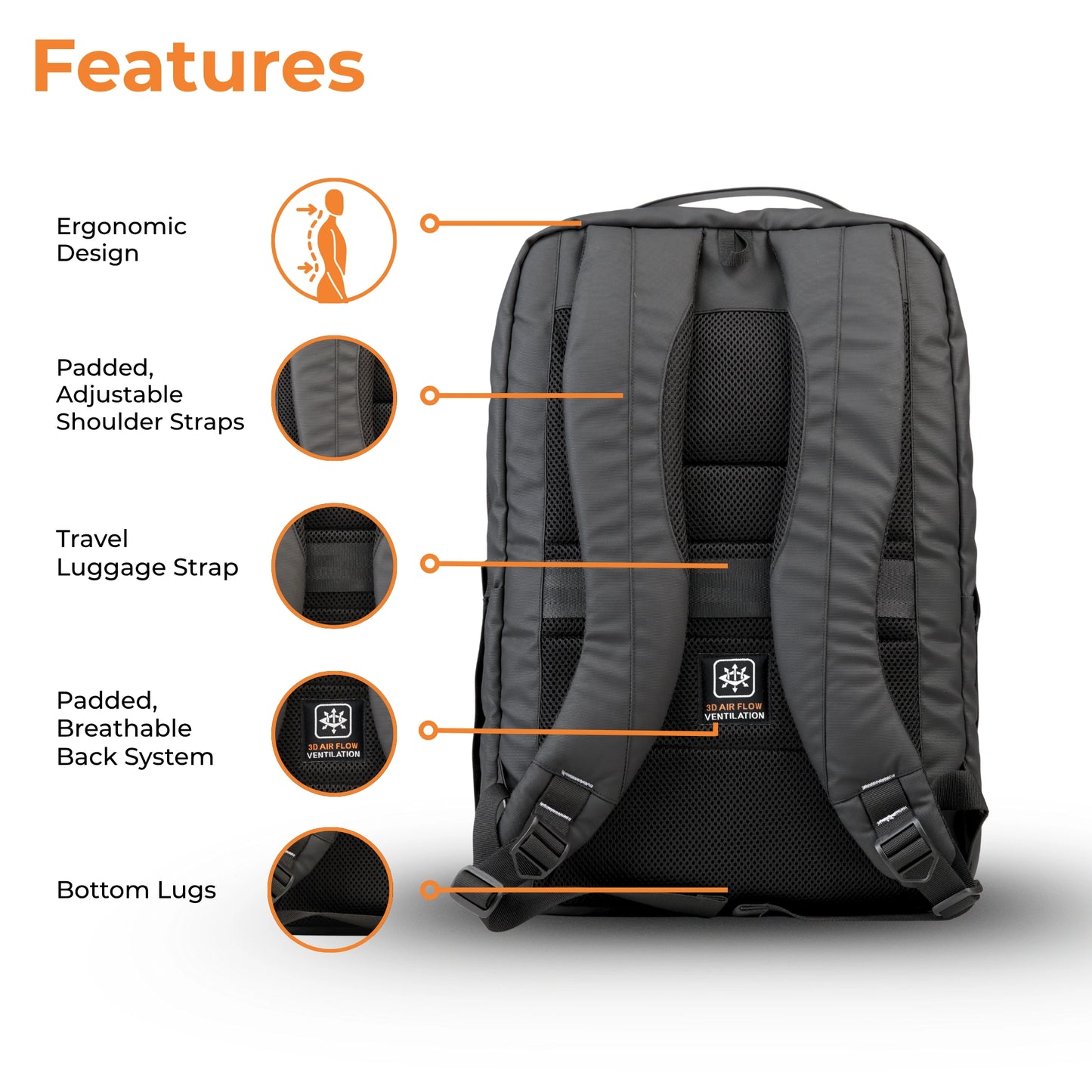 Laptop Backpack - College, Office, & Travel Essential
