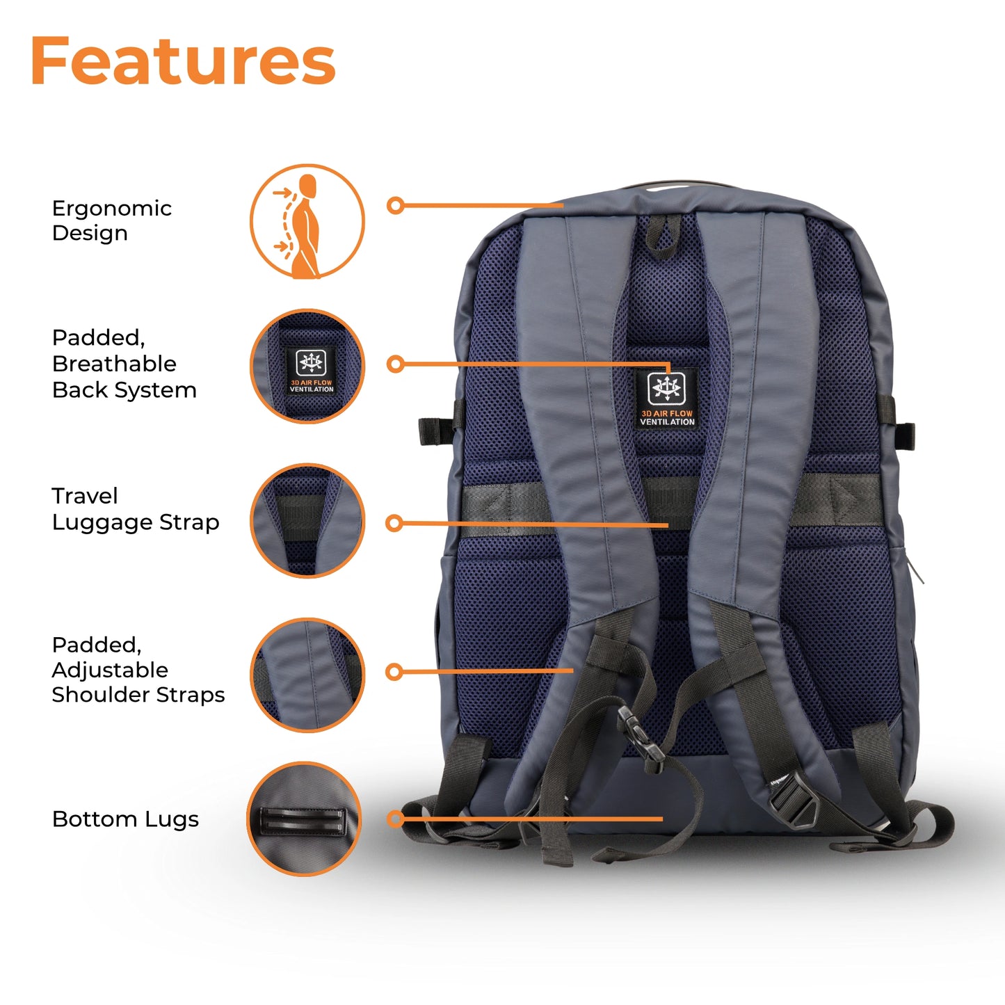 Laptop Backpack - Office, College, & Travel Essential
