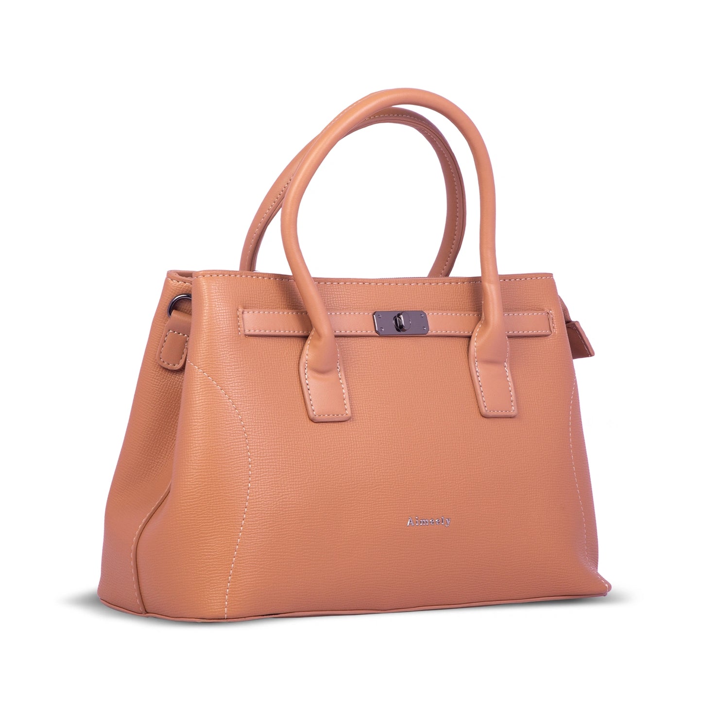 Aimleey Noir Luxe β Signature Structured Handbag