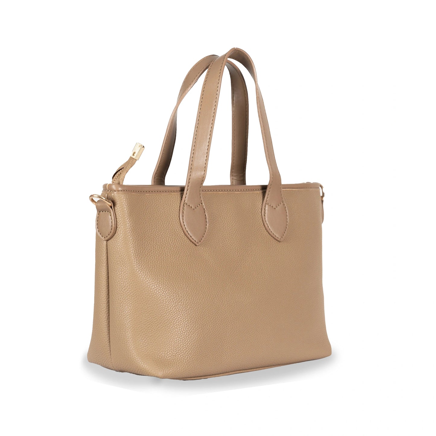 Timeless Leather Hand-Sling Bag β Dual Carry with Polished Gold Finish