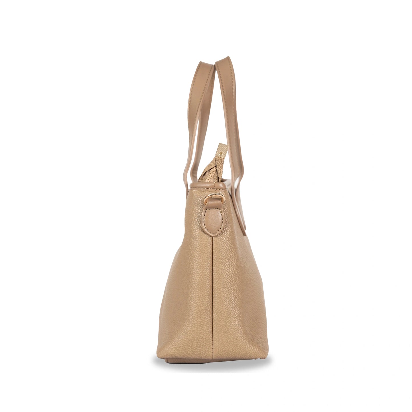 Timeless Leather Hand-Sling Bag β Dual Carry with Polished Gold Finish
