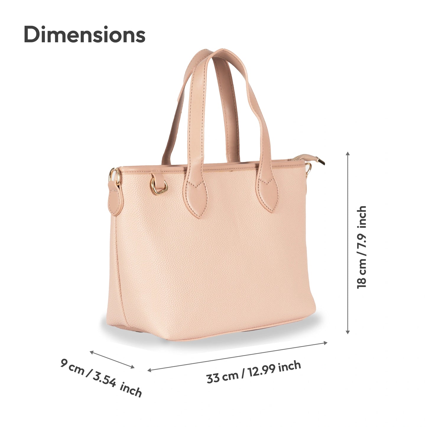 Timeless Leather Hand-Sling Bag β Dual Carry with Polished Gold Finish