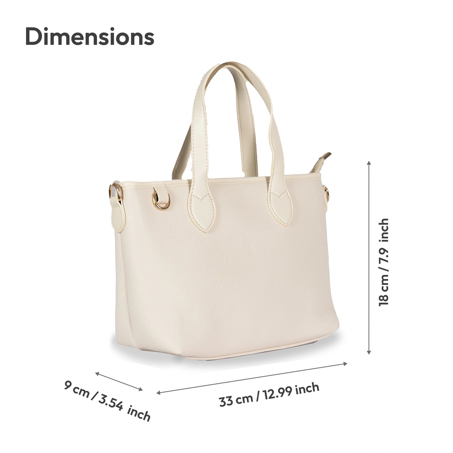 Timeless Leather Hand-Sling Bag β Dual Carry with Polished Gold Finish