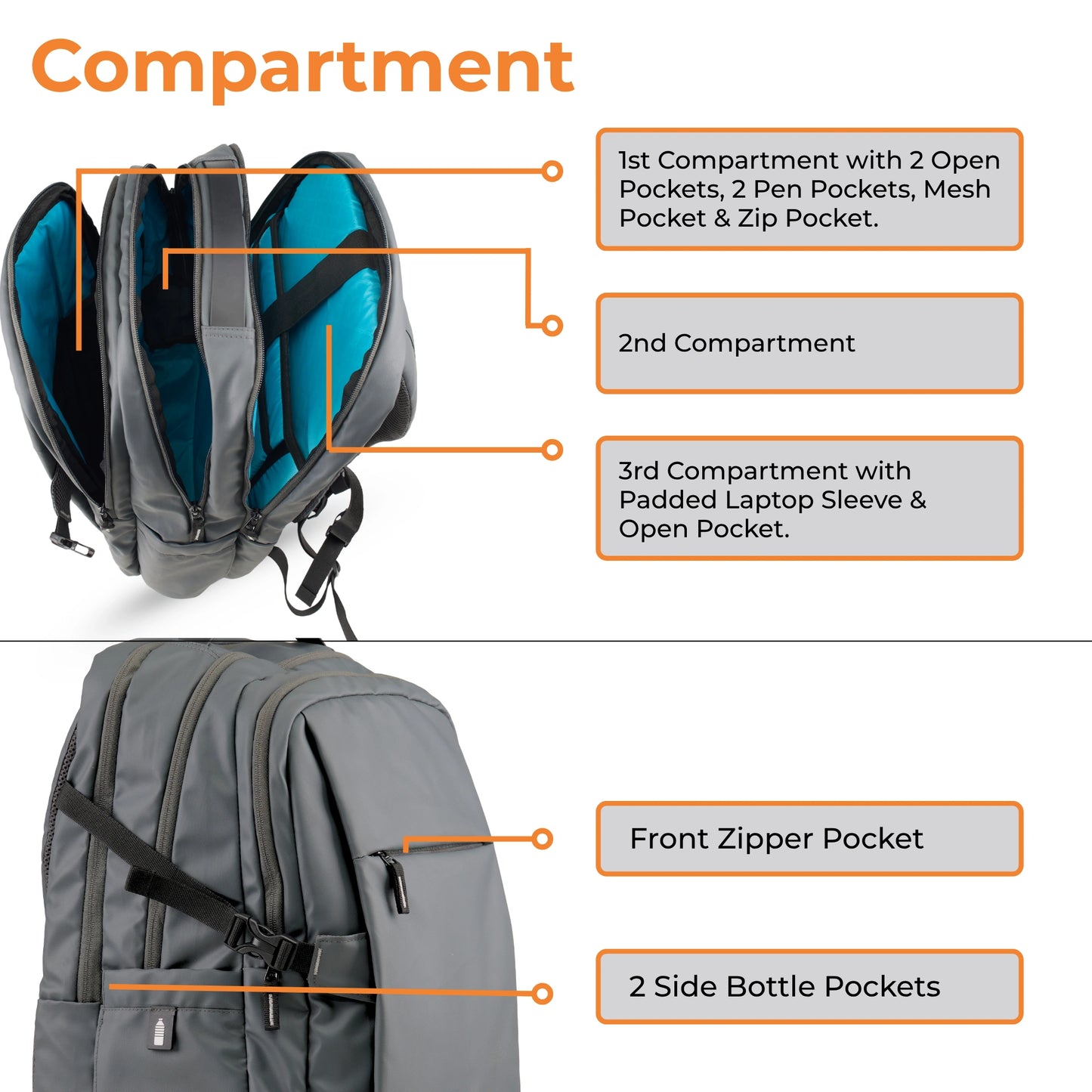 Laptop Backpack - Office, College, & Travel Essential