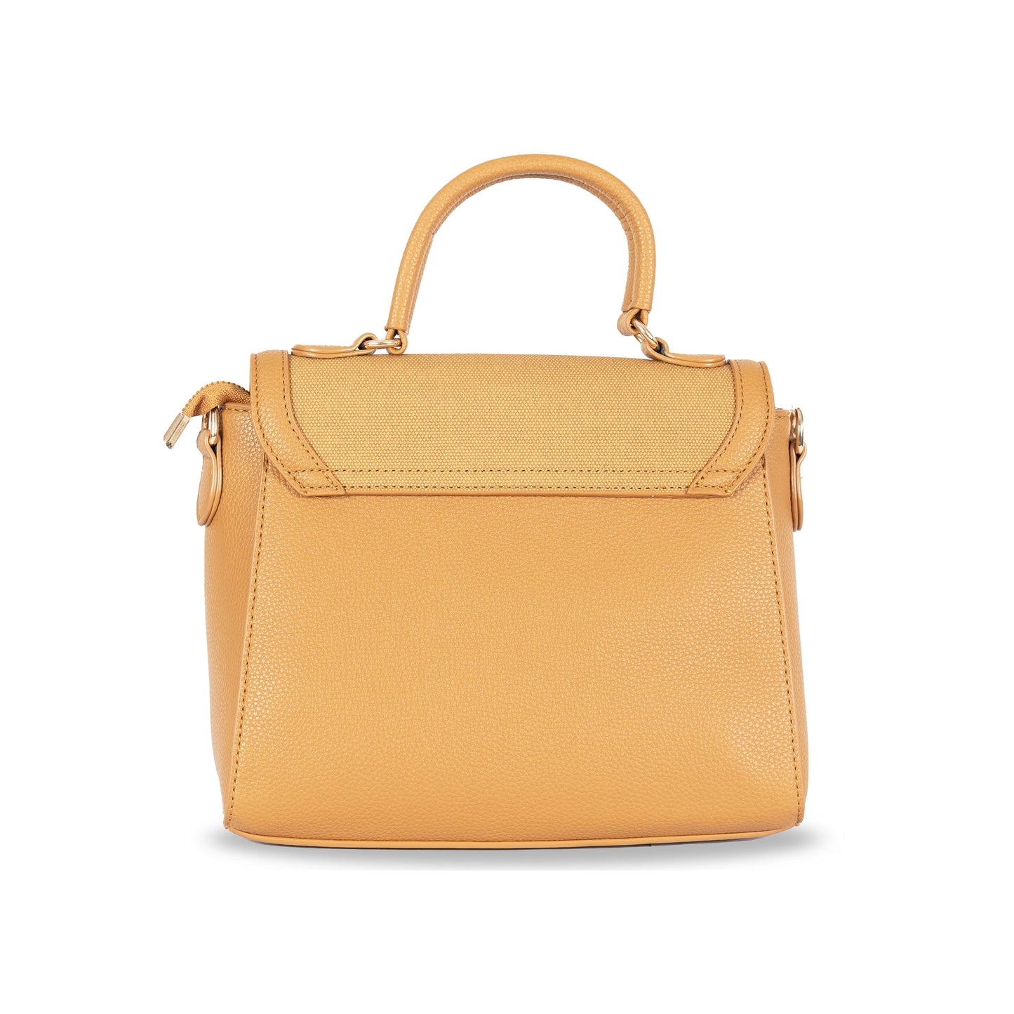 Faux Leather Convertible Handbag & Sling β Chic Design with Magnetic Closure & Gold Accents