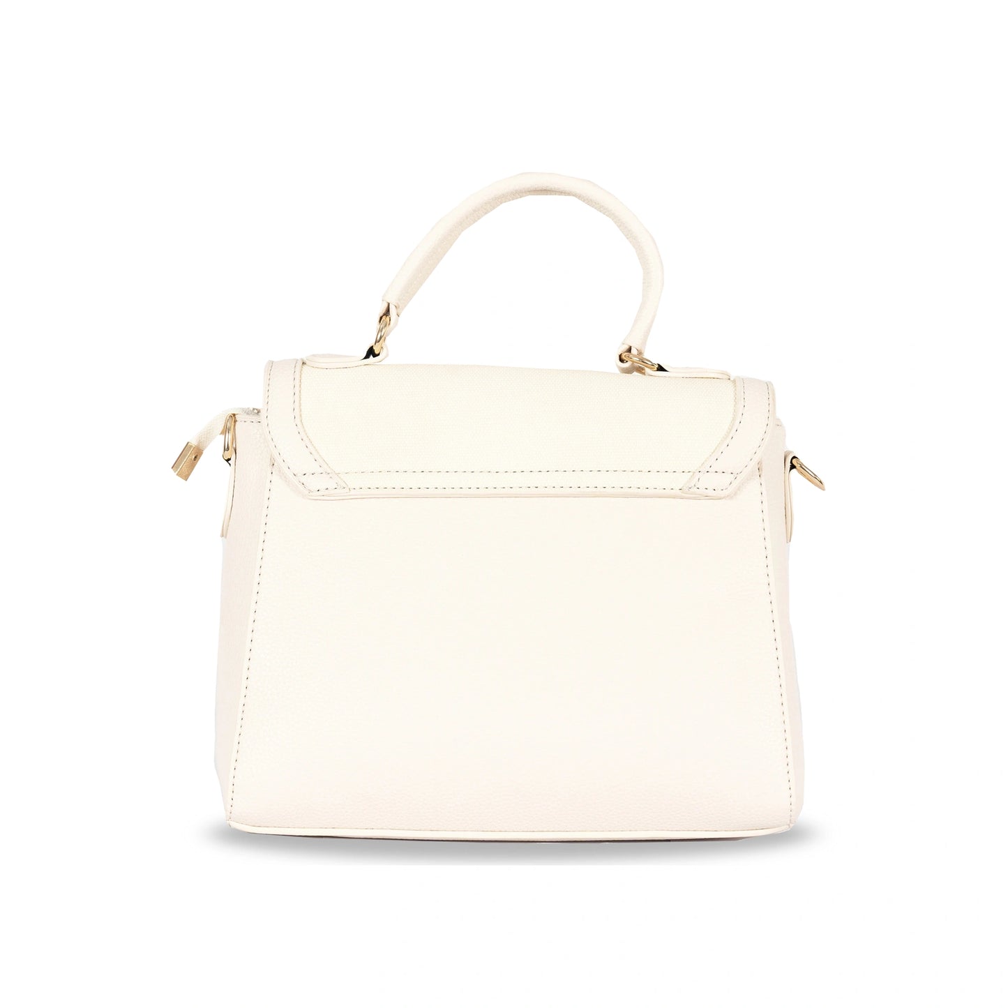 Faux Leather Convertible Handbag & Sling β Chic Design with Magnetic Closure & Gold Accents