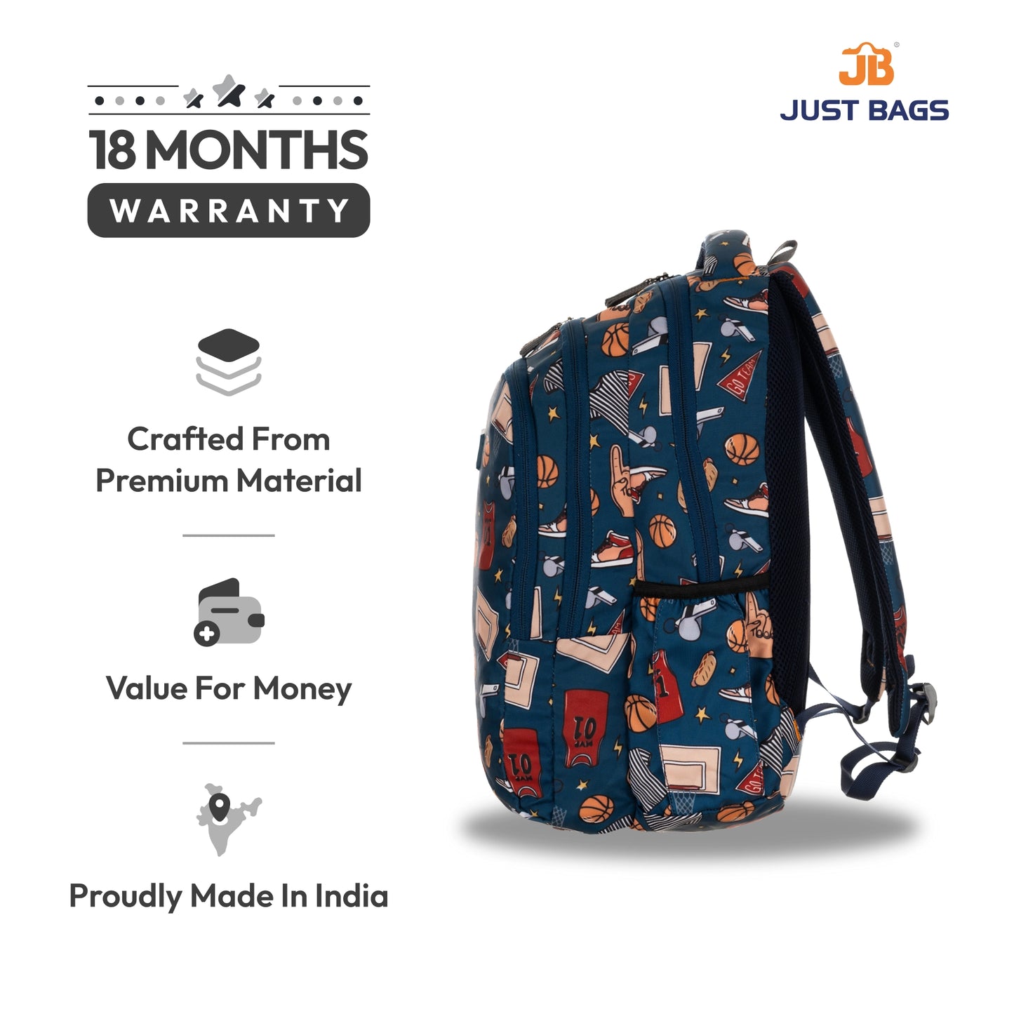 Preschool Durable 18L Backpack for Toddlers β 15" (38 cm) | Ages 2β4.5
