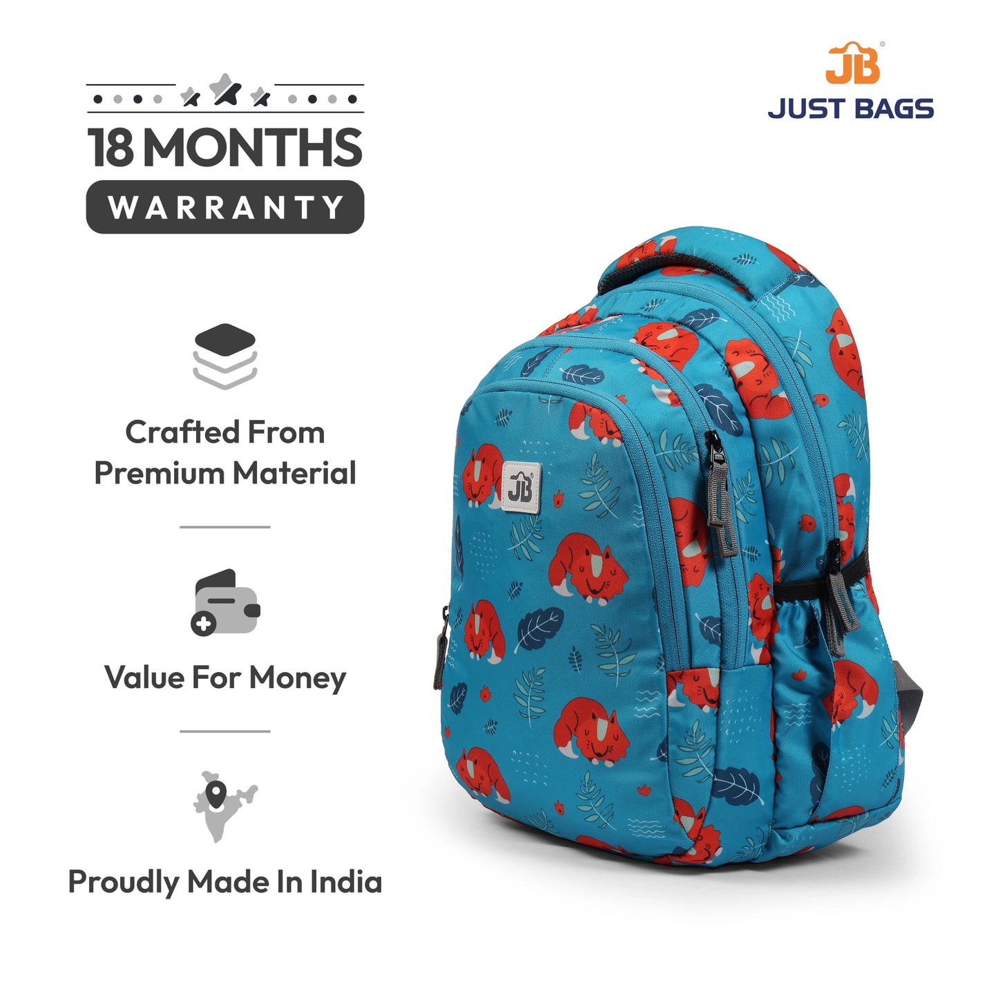 Preschool Durable 18L Backpack for Toddlers β 15" (38 cm) | Ages 2β4.5