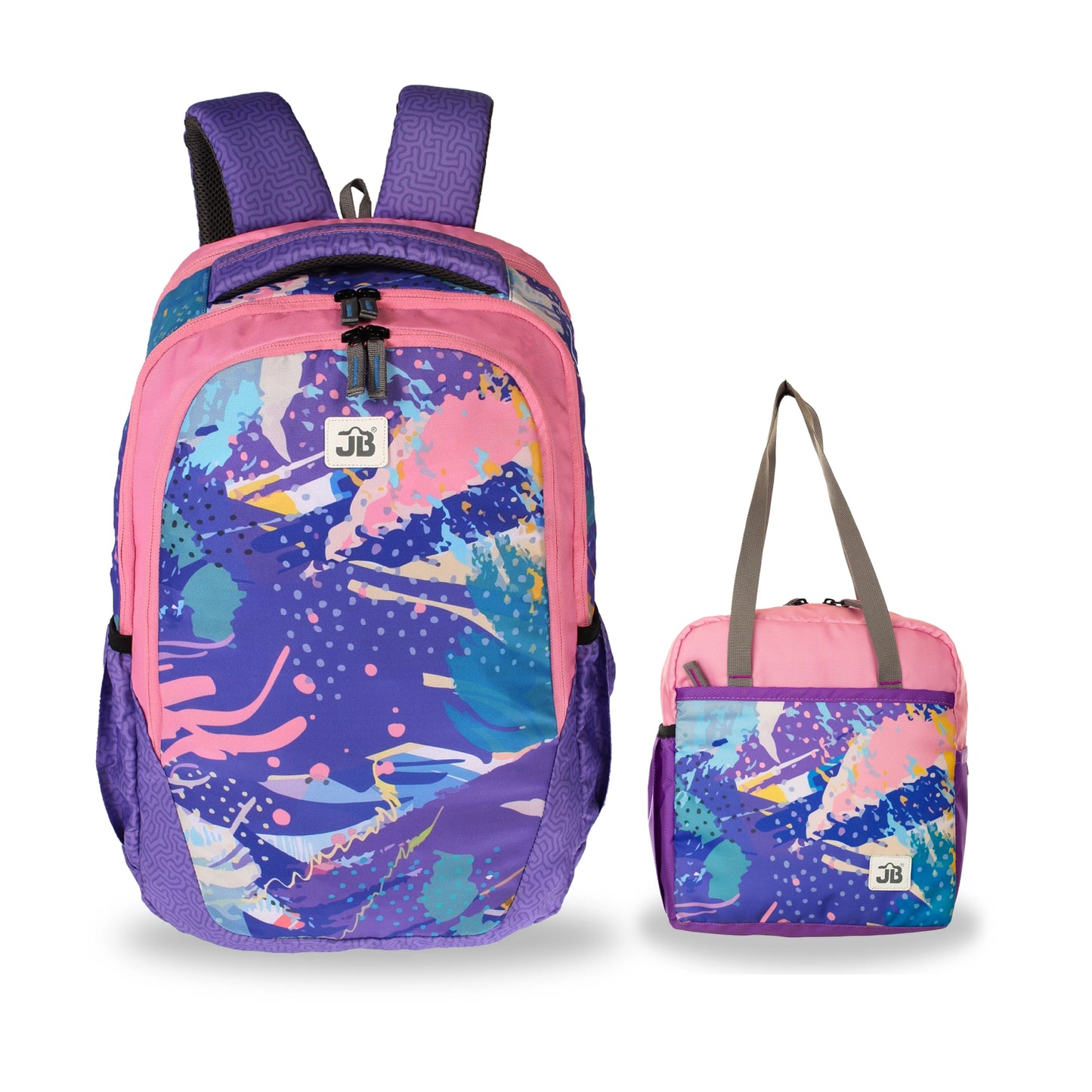 Secondary School Combo 36L Backpack & 8L TiffinBag Backpack For Children - 19 Inches & 10.5 Inches | Age 9+
