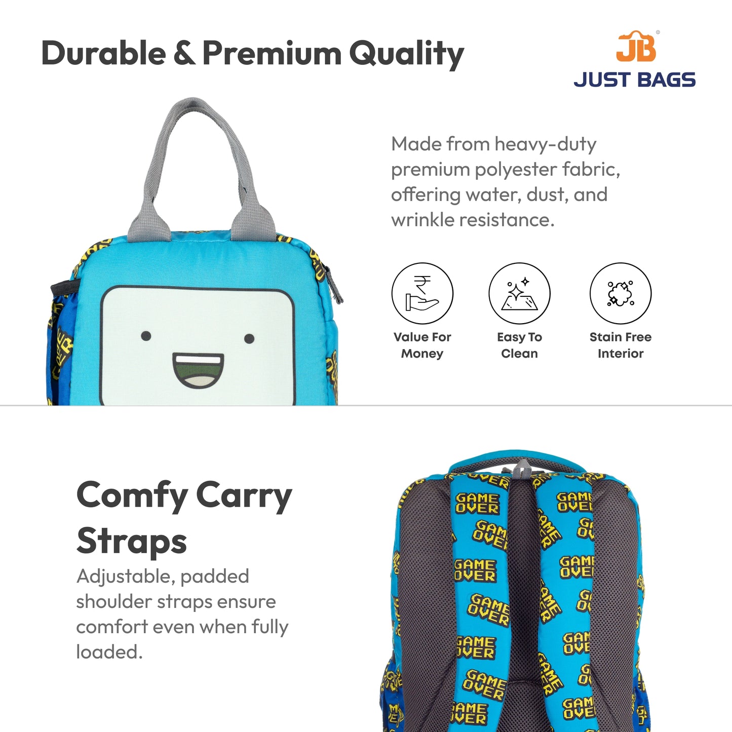 Primary School 24L Backpack & 6L TiffinBag Combo for Kids – 17 Inches & 7.5 Inches | Ages 6–8