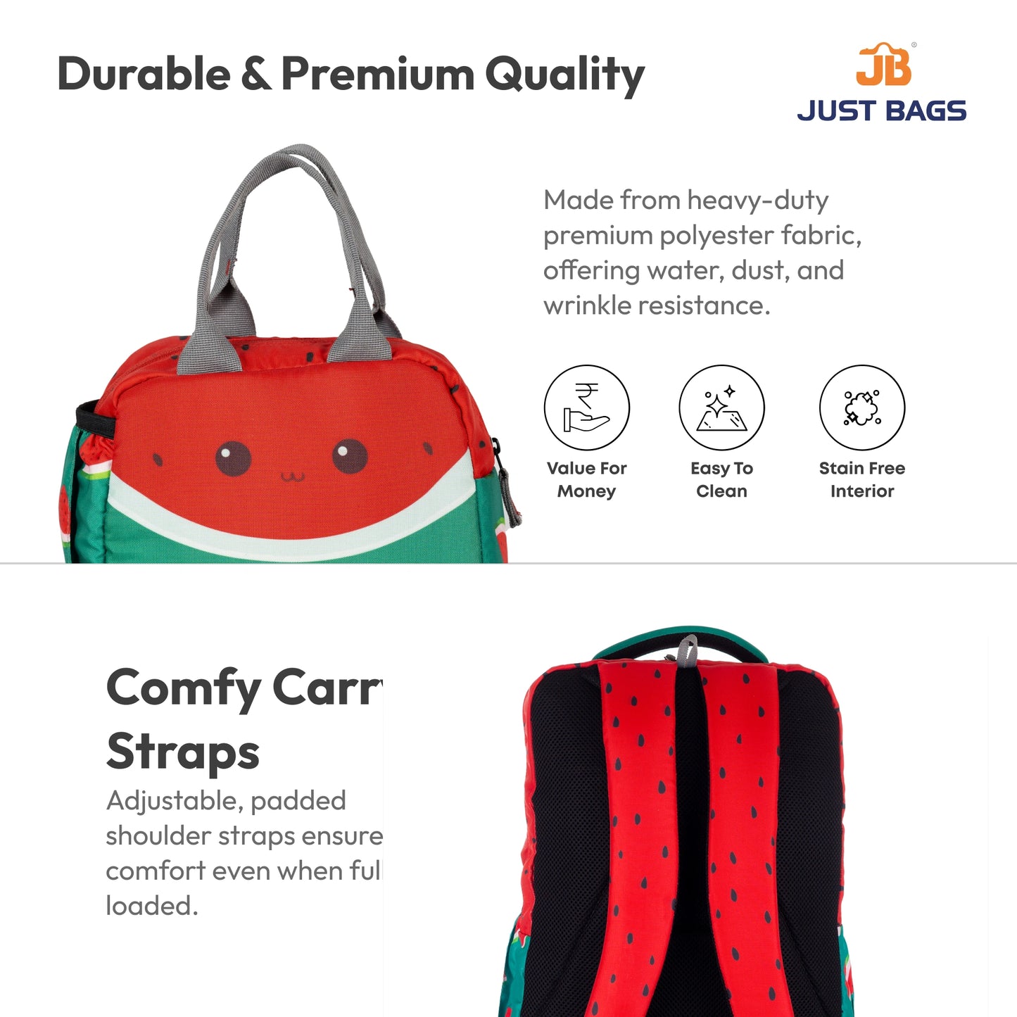 Primary School 24L Backpack & 6L TiffinBag Combo for Kids – 17 Inches & 7.5 Inches | Ages 6–8