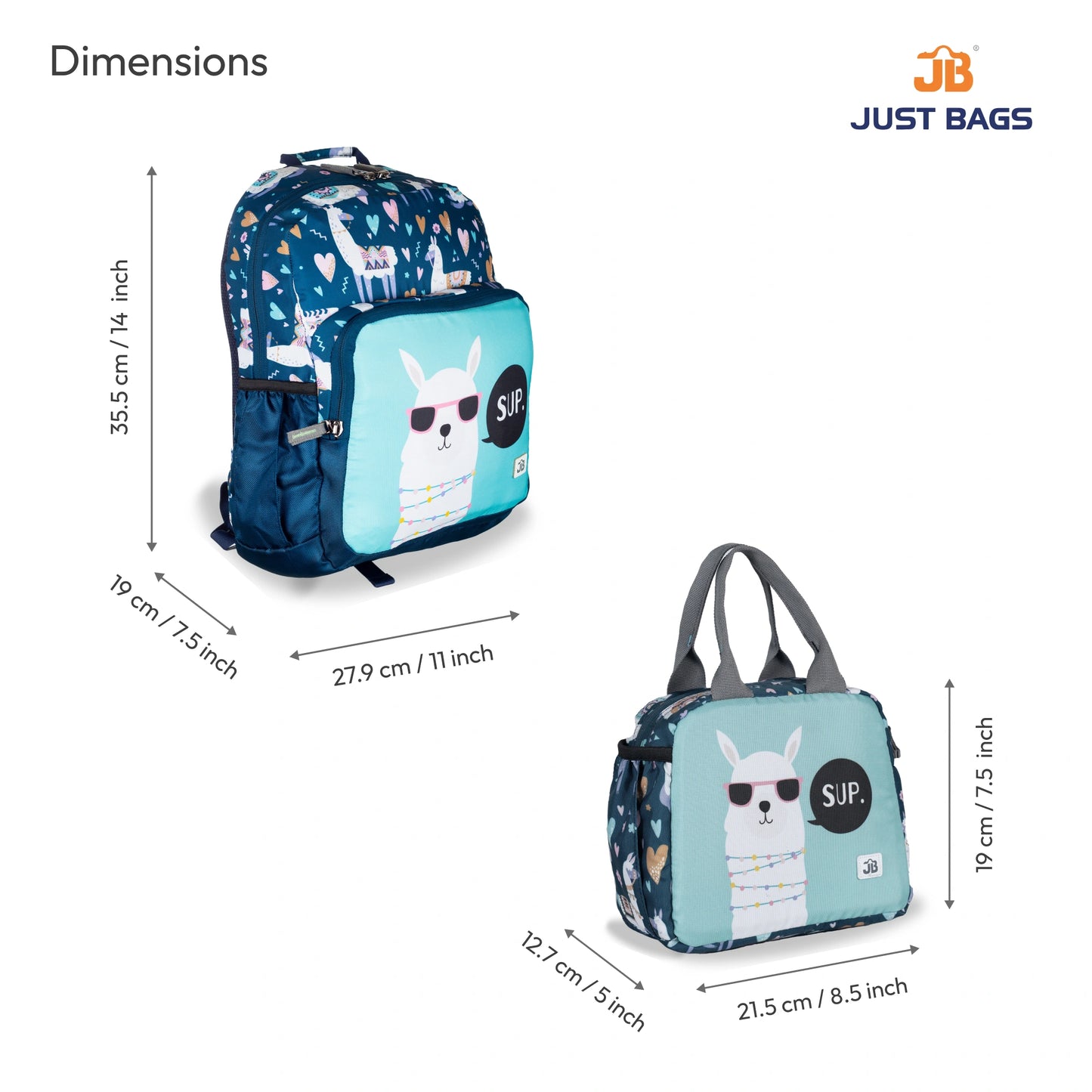 Pre-School Combo 20L Backpack & 6L TiffinBag For Toddlers – 14 Inches & 7.5 Inches | Ages 2.5–5