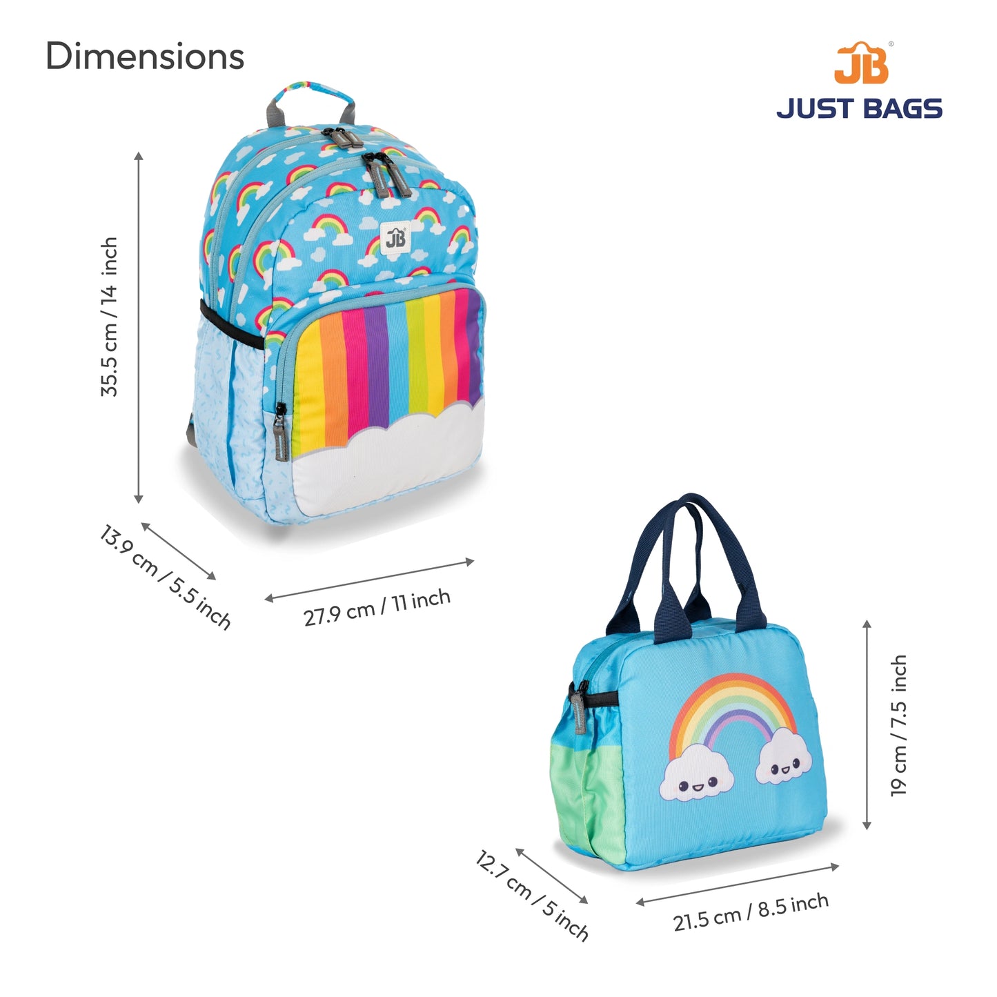 Pre-School Combo 20L Backpack & 6L TiffinBag For Toddlers – 14 Inches & 7.5 Inches | Ages 2.5–5