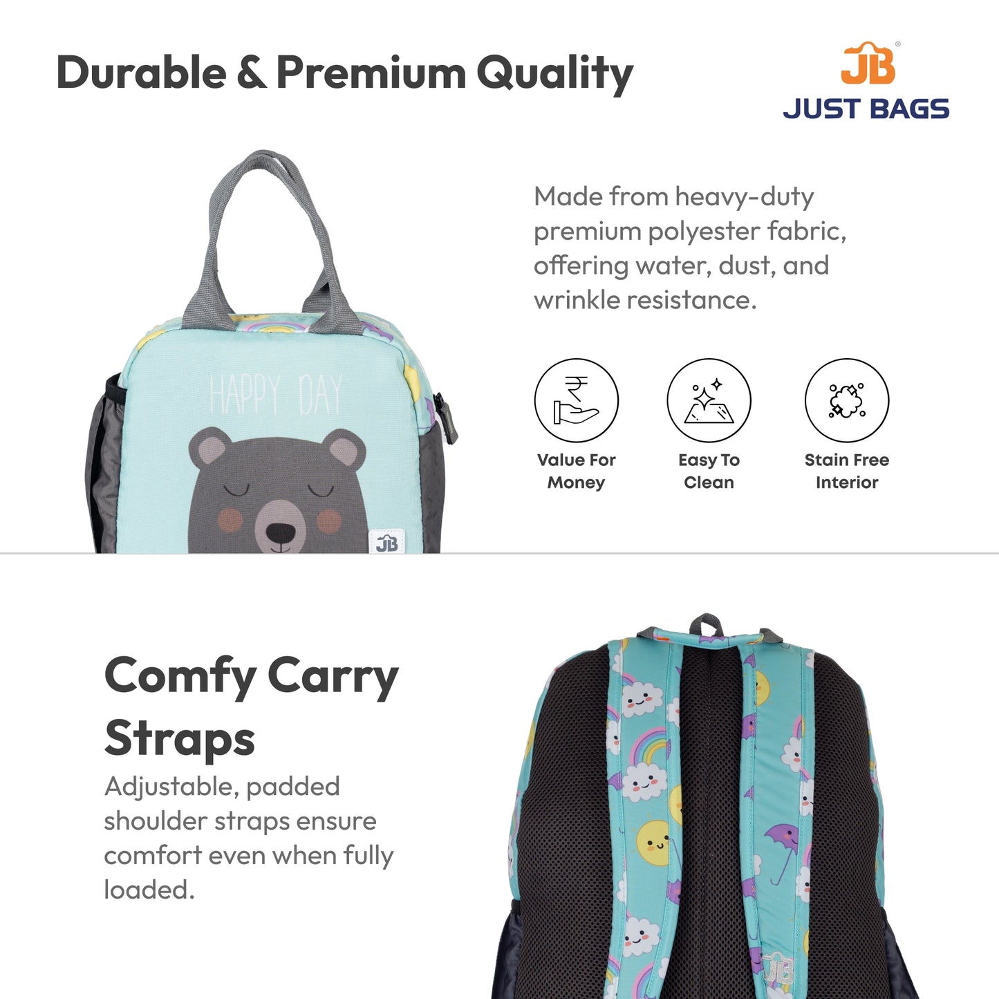 Pre-School Combo 15L Backpack & 6L TiffinBag For Toddlers – 14 Inches & 7.5 Inches | Ages 2–4.5