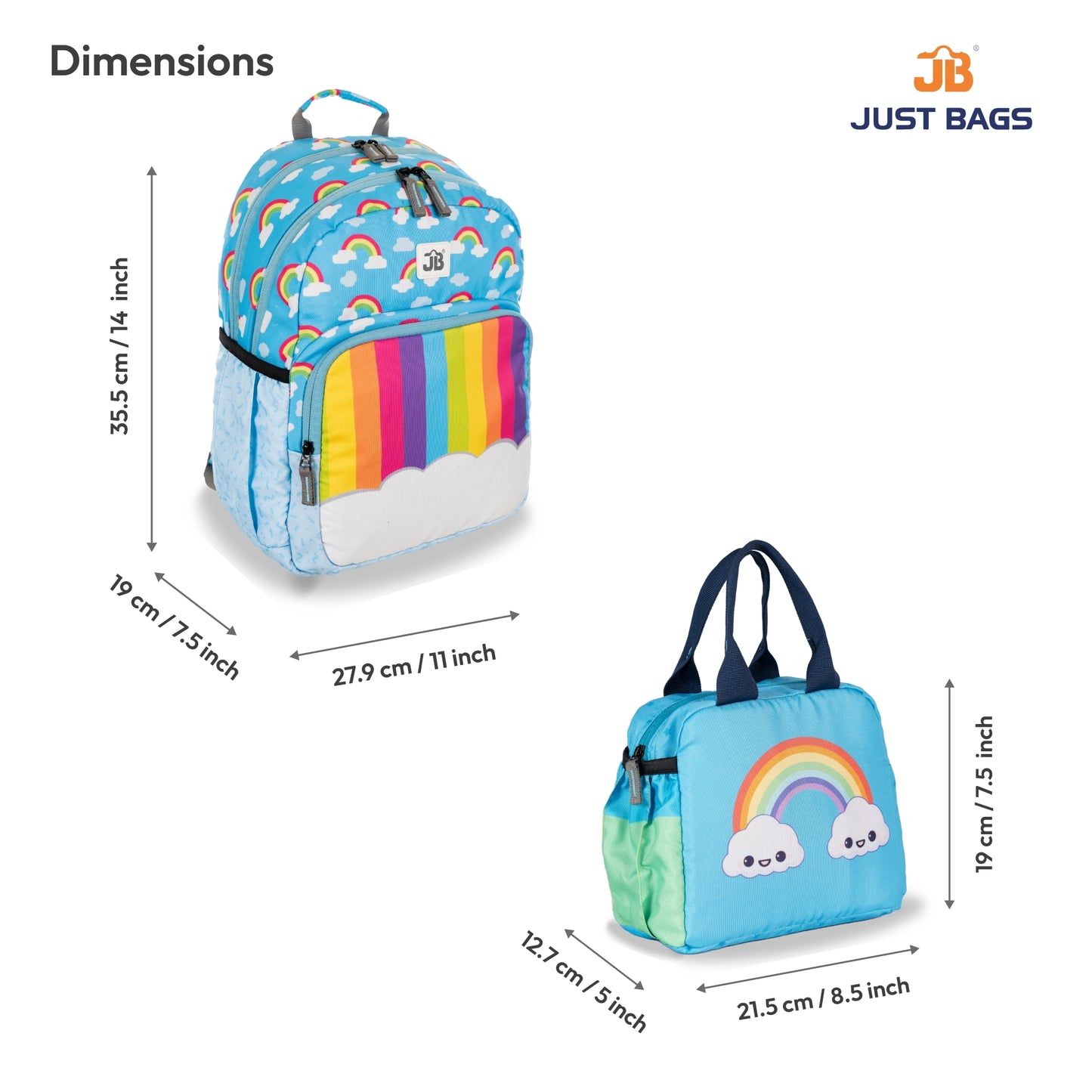 Pre-School Combo 15L Backpack & 6L TiffinBag For Toddlers – 14 Inches & 7.5 Inches | Ages 2–4.5