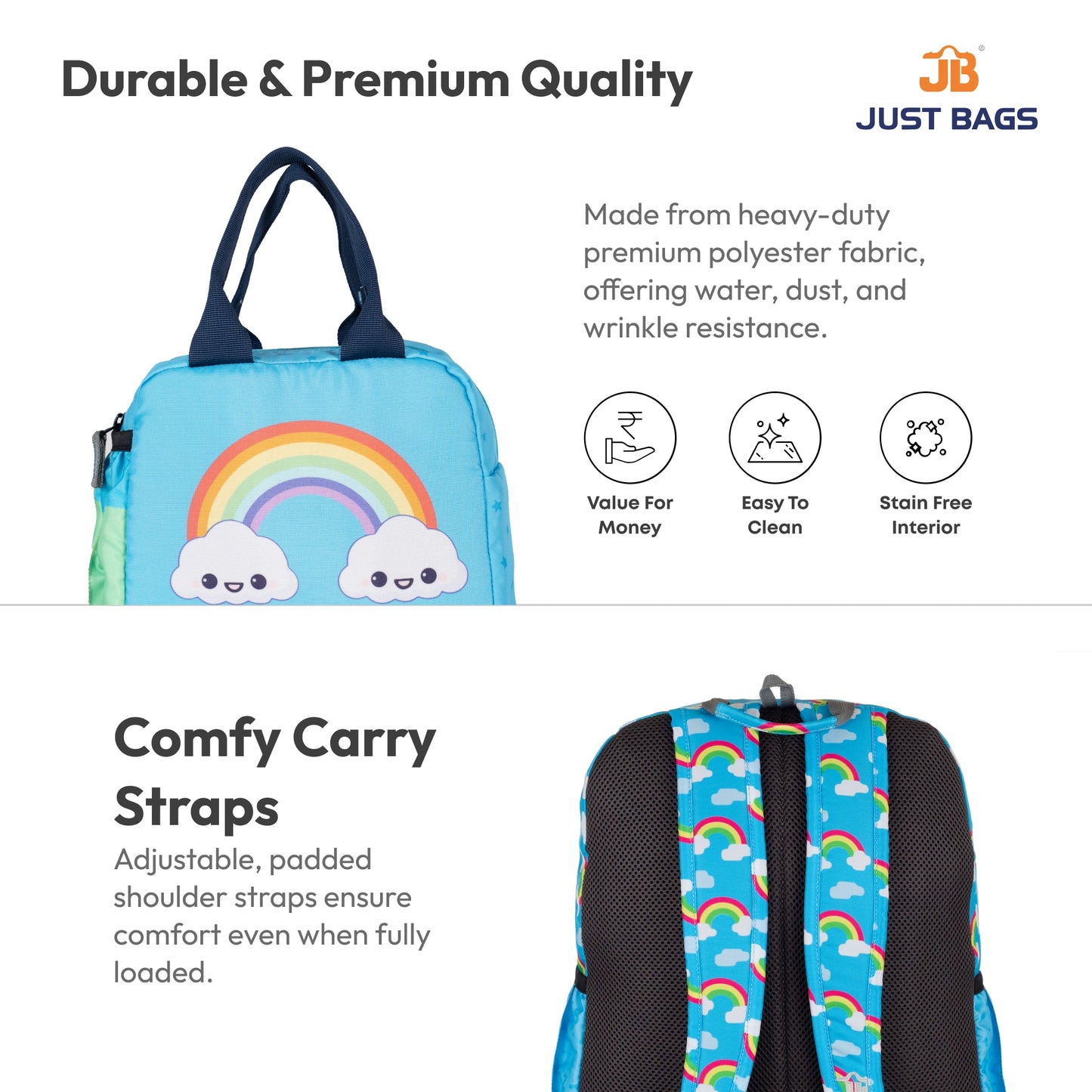 Pre-School Combo 15L Backpack & 6L TiffinBag For Toddlers – 14 Inches & 7.5 Inches | Ages 2–4.5