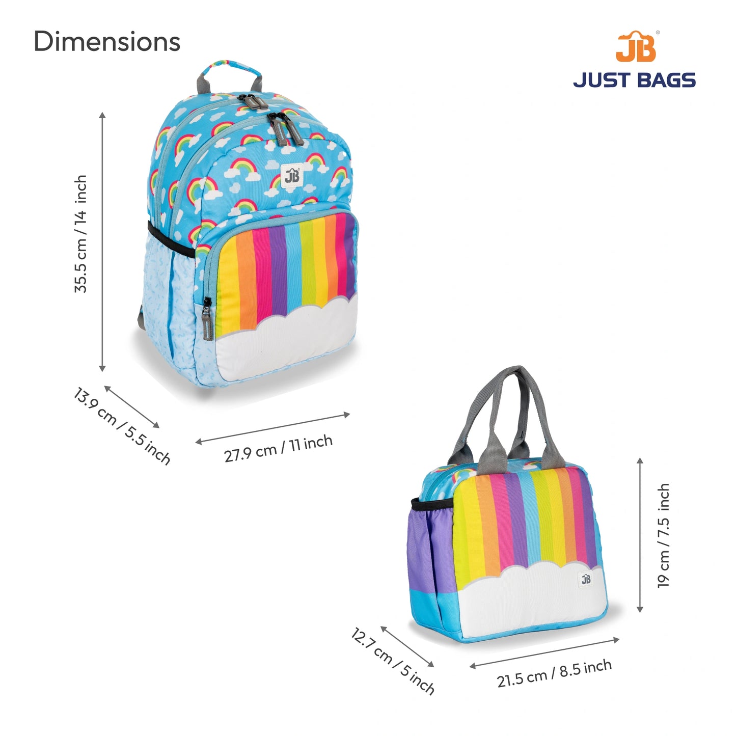 Pre-School Combo 15L Backpack & 6L TiffinBag For Toddlers – 14 Inches & 7.5 Inches | Ages 2–4.5