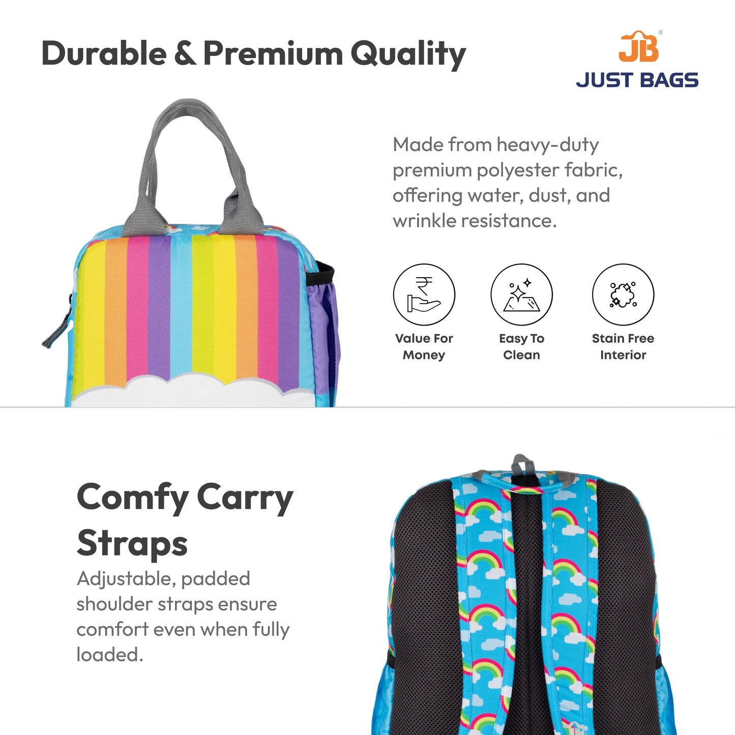 Pre-School Combo 20L Backpack & 6L TiffinBag For Toddlers – 14 Inches & 7.5 Inches | Ages 2.5–5
