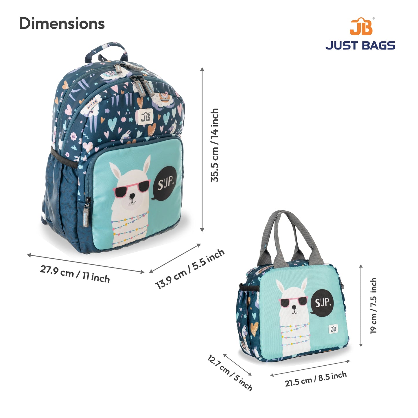 Pre-School Combo 15L Backpack & 6L TiffinBag For Toddlers – 14 Inches & 7.5 Inches | Ages 2–4.5
