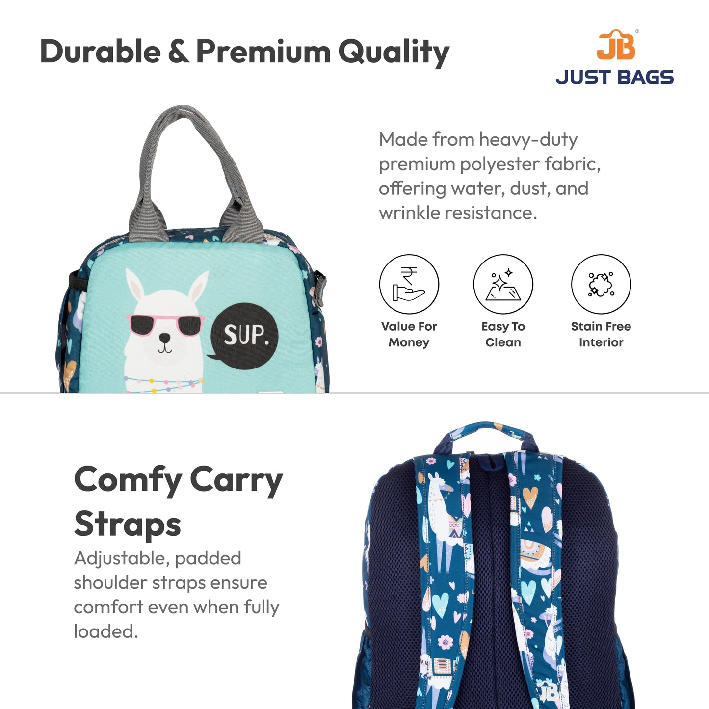 Pre-School Combo 20L Backpack & 6L TiffinBag For Toddlers – 14 Inches & 7.5 Inches | Ages 2.5–5