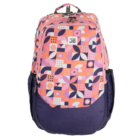 Nautical Fusion School/College Backpack - 19 Inch (Pink, Orange, Navy)
