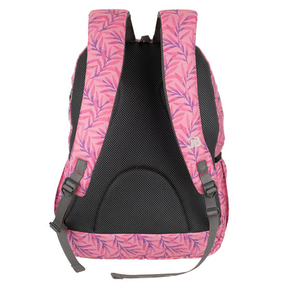 Blush Bloom Printed School/College Backpack -19 Inch (Pink)