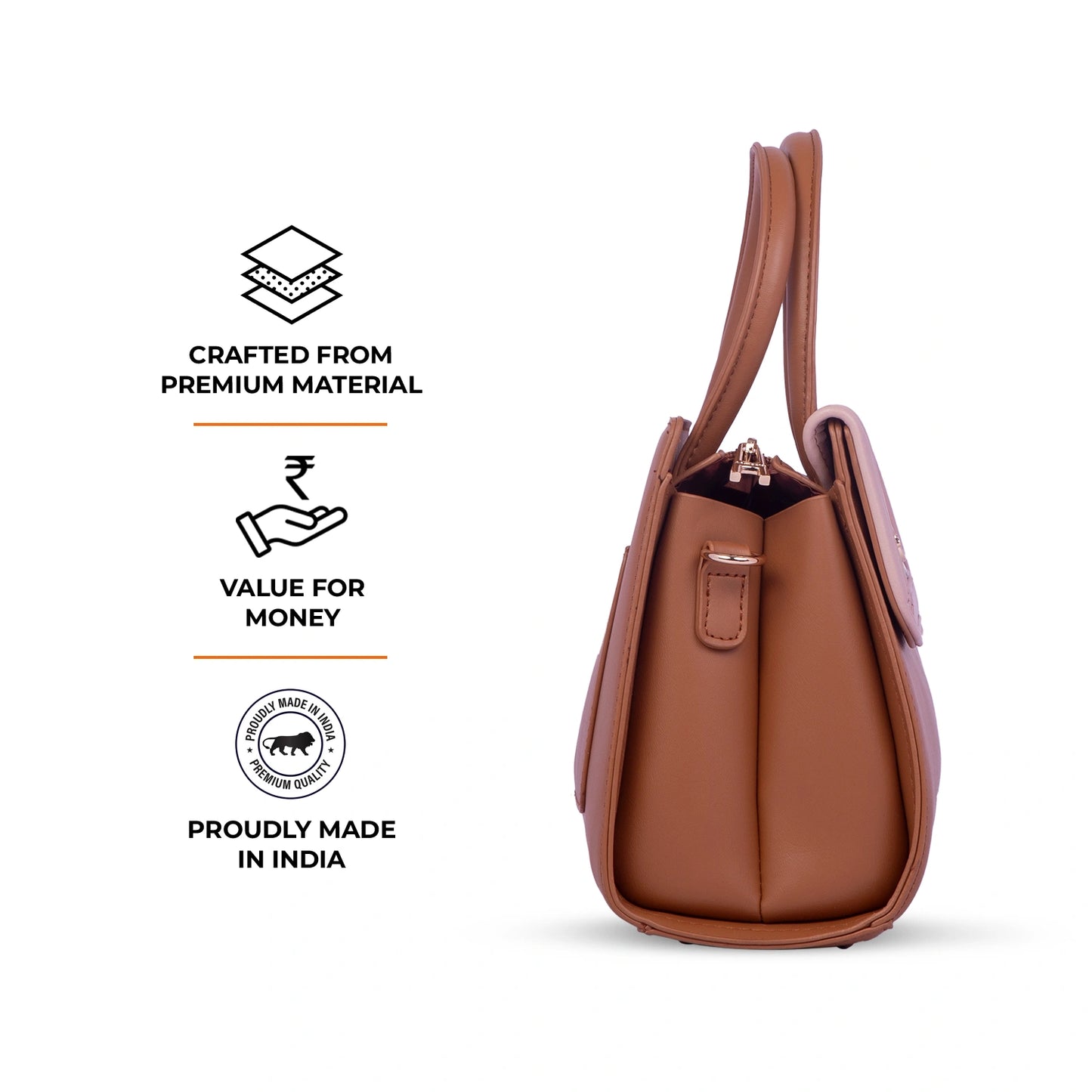 Aimleey Fleuré – Dual Tone Handbag with Sling Strap