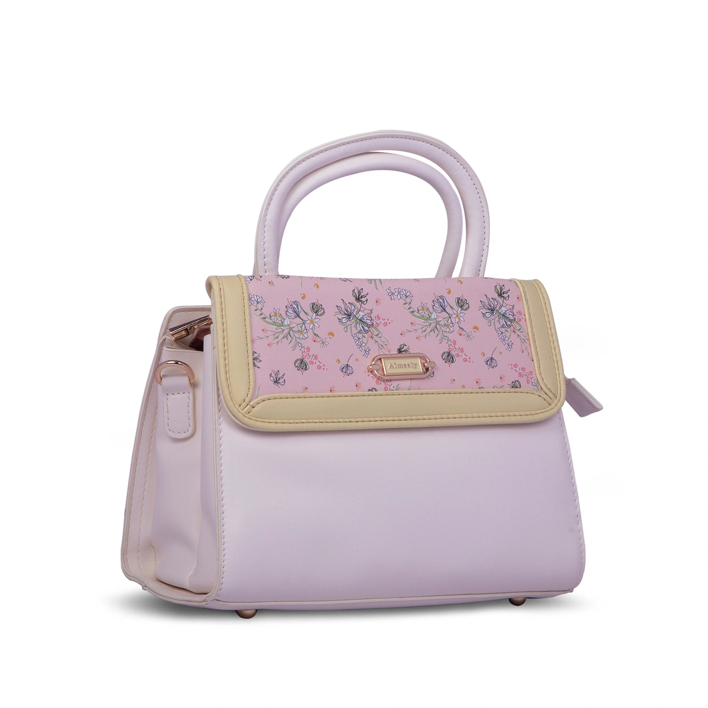 Aimleey Fleuré – Dual Tone Handbag with Sling Strap
