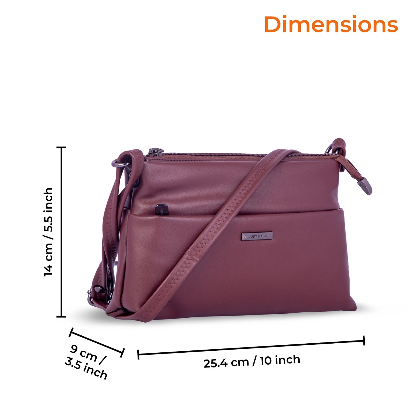 JustBags Sleek Stride Sling Bag