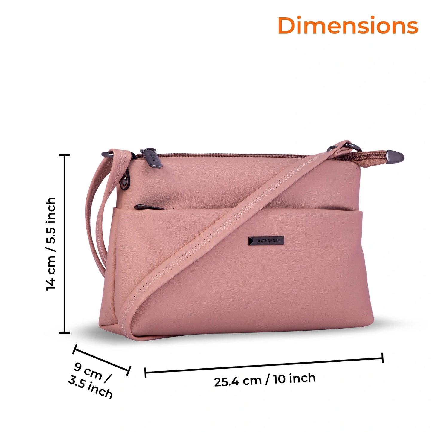 JustBags Sleek Stride Sling Bag